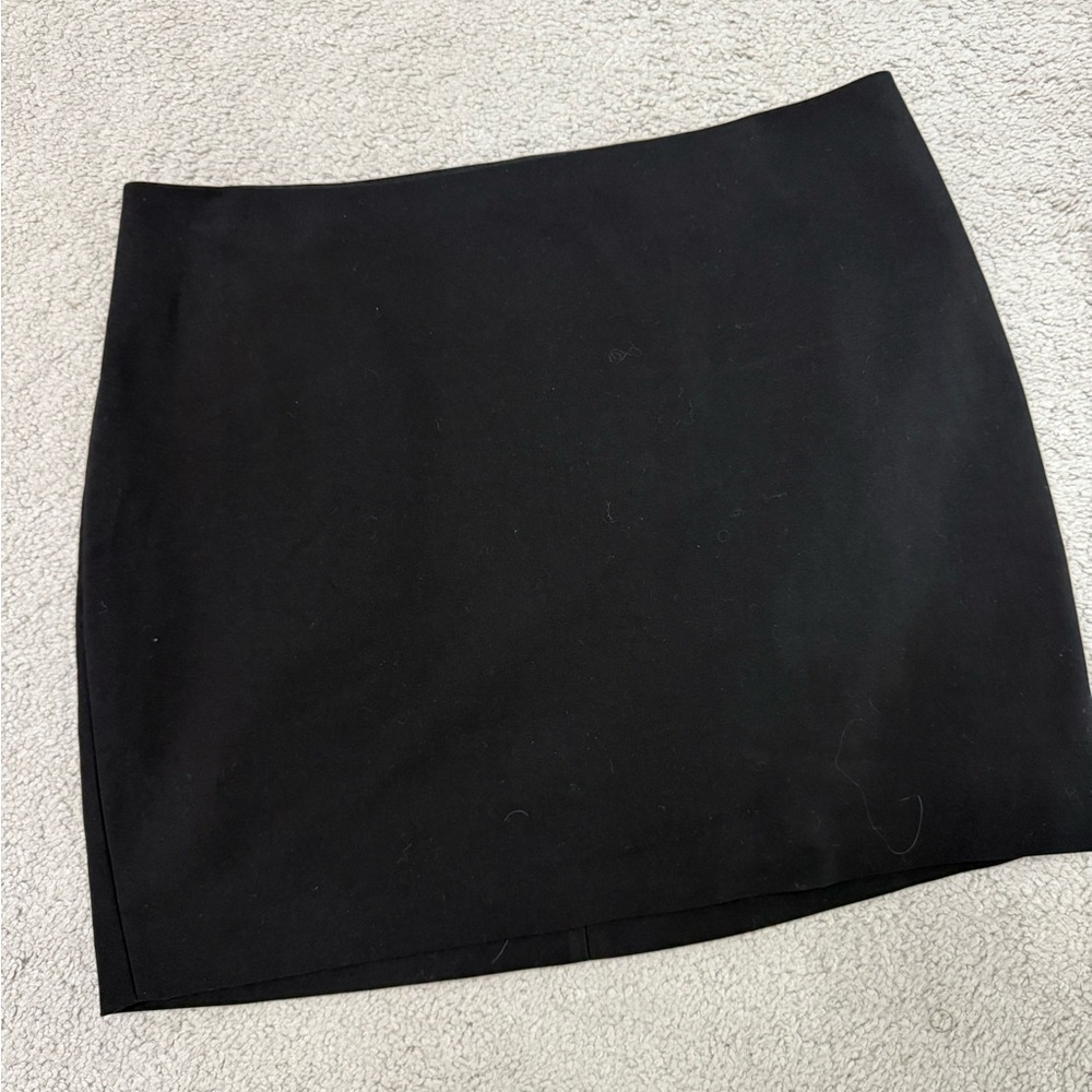 Black mini skirt